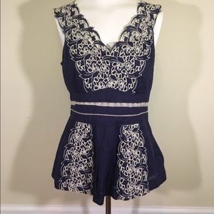Anthropologie Peplum Top